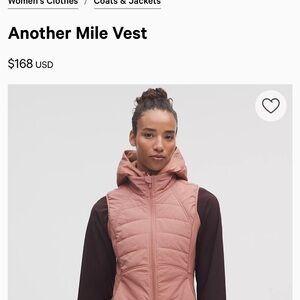 NWT lululemon athletica Women's Quilted Vest - Light Green